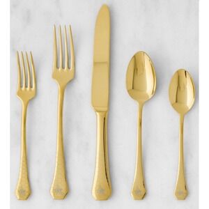 Williams Sonoma Honeycomb 20 pc Italian Stainless Flatware Set, NIB, Retail $599